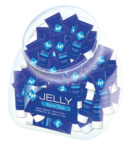 \"ID Jelly Extra Thick Water-Based Lubricant - 12ml Tubes - 72 Pieces Jar ID-KRT-J0D\"