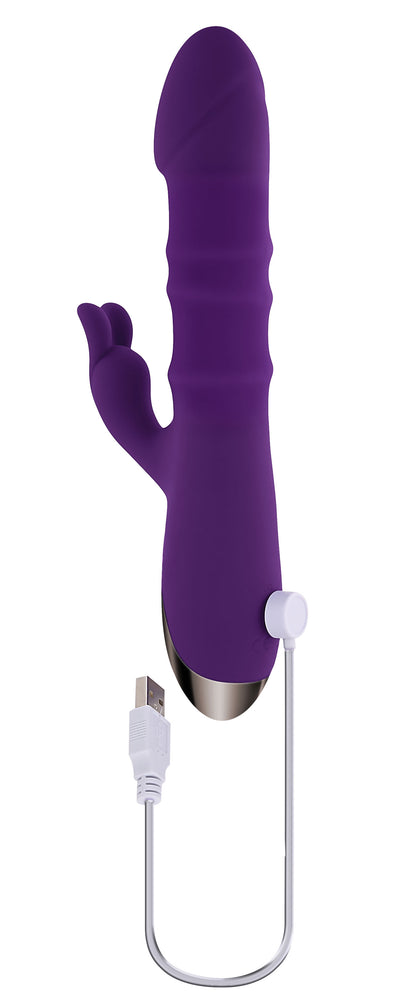 Playboy Pleasure - Hop to It - Rabbit Vibrator - Dark Purple