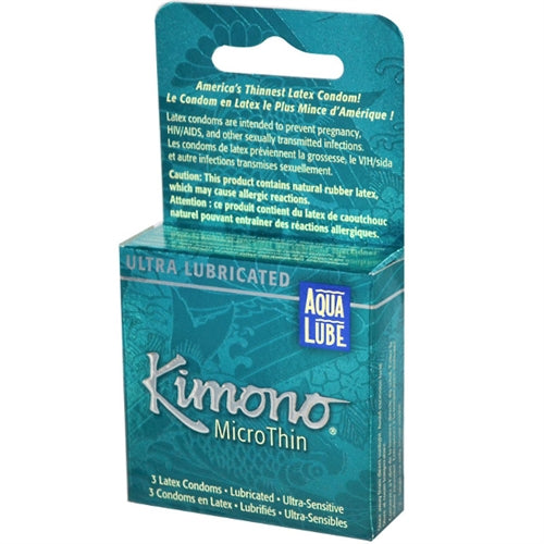 \"Kimono Microthin Plus Aqua Lube - 3 Pack KM06003\"