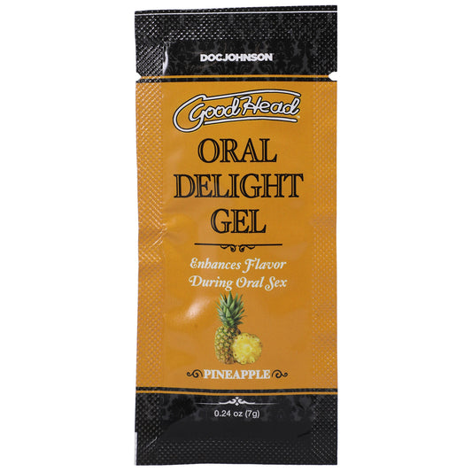 \"Goodhead - Oral Delight Gel - Pineapple - 0.24 Oz DJ1387-31-BU\"