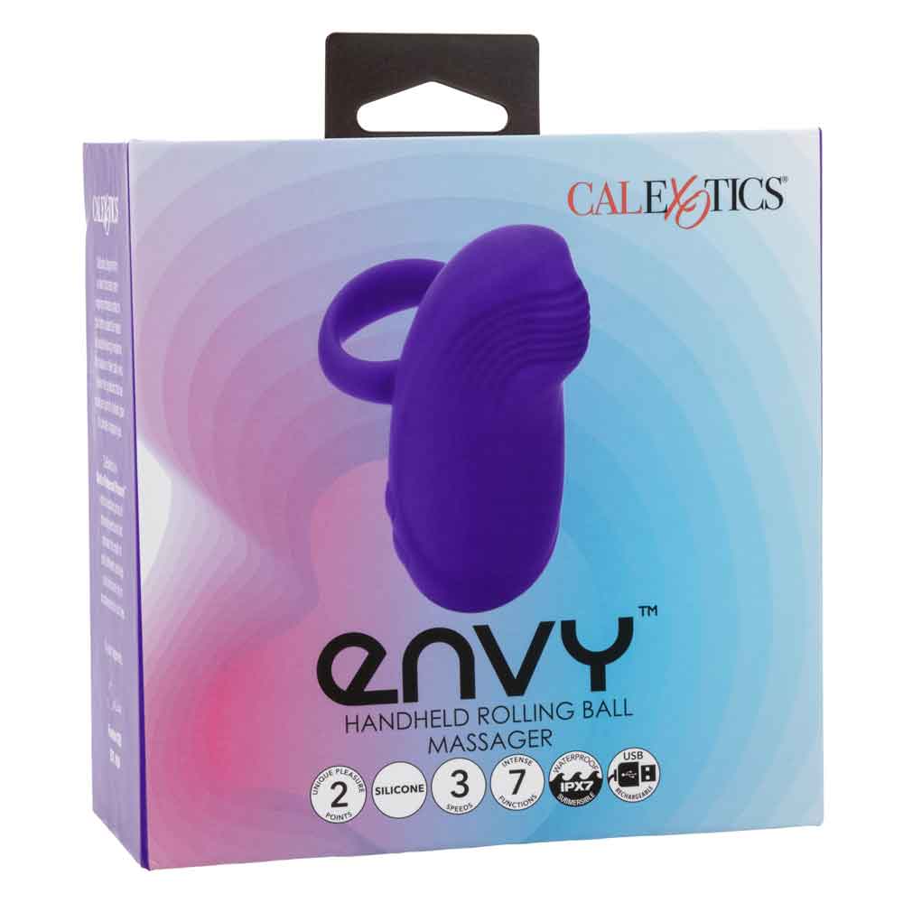 Envy Handheld Rolling Ball Massager - Purple