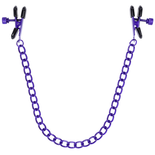 \"Merci - Chained Up - Nipple Clamps - Violet/black DJ2404-09-BX\"