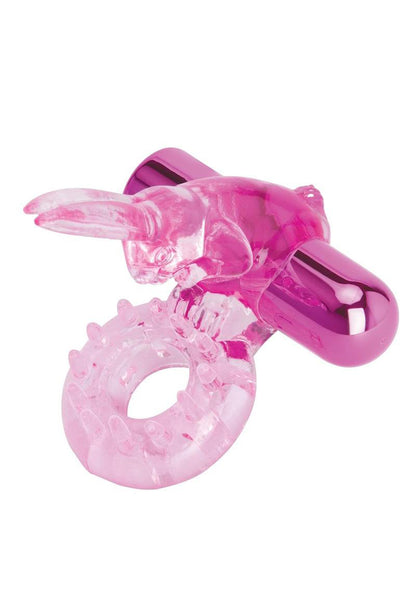 \"Bodywand Rechargeable Rabbit Ring - Pink X-BW1500\"