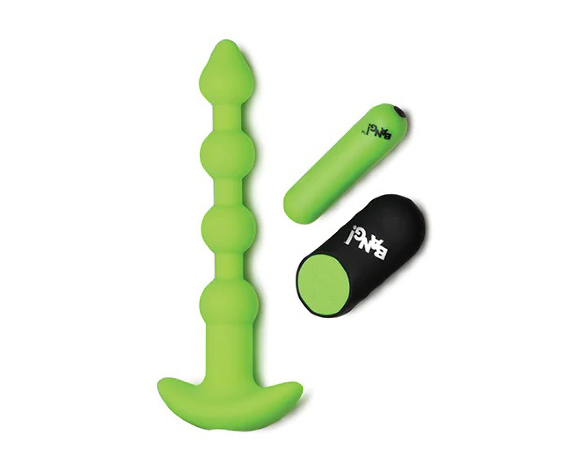 \"Glow in the Dark Anal Beads - Green BNG-AH461\"