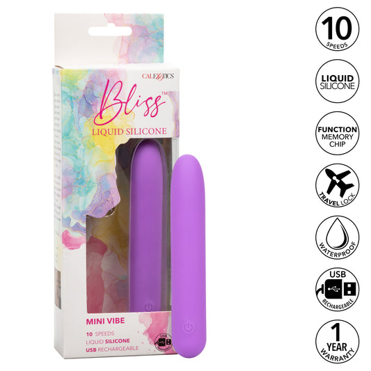 \"Bliss Liquid Silicone Mini G Vibe - Purple SE0569053\"