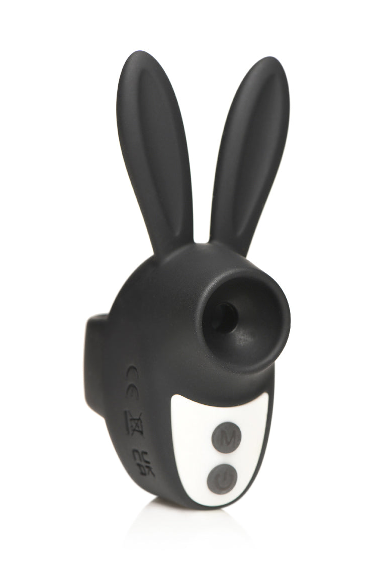 \"Sucky Bunny Clit Stimulator - Black INM-AH465-BLK\"