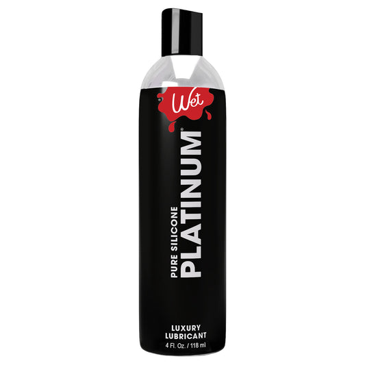 \"Wet Platinum - Luxury Silicone Based Lubricant 4 Oz WT27005\"