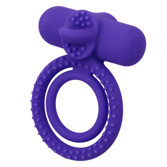 \"Silicone Rechargeable Dual Climaxer - Purple SE1843053\"