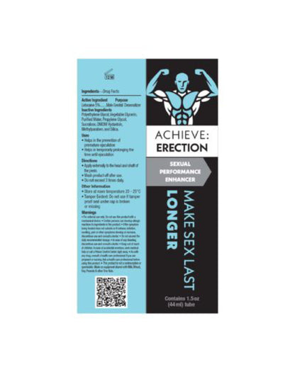 Achieve Erection - Sexual Performance Enhancer 1.5 Oz