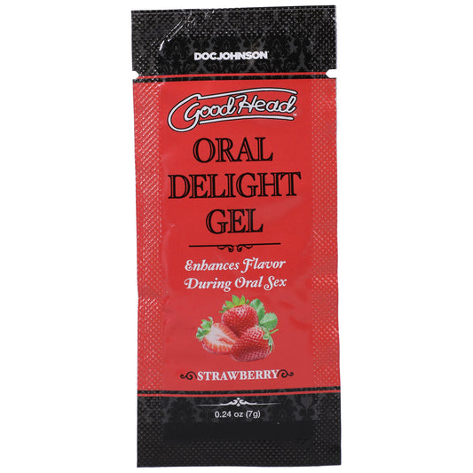 \"Goodhead - Oral Delight Gel - Strawberry - 0.24 Oz DJ1387-39-BU\"