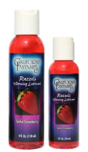 \"Razzels Warming Lubricant - Sinful Strawberry - 2.5 Oz. Bottle CF-RSS-02\"