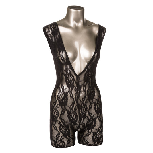 \"Scandal Lace Body Suit - One Size - Black SE2712073\"