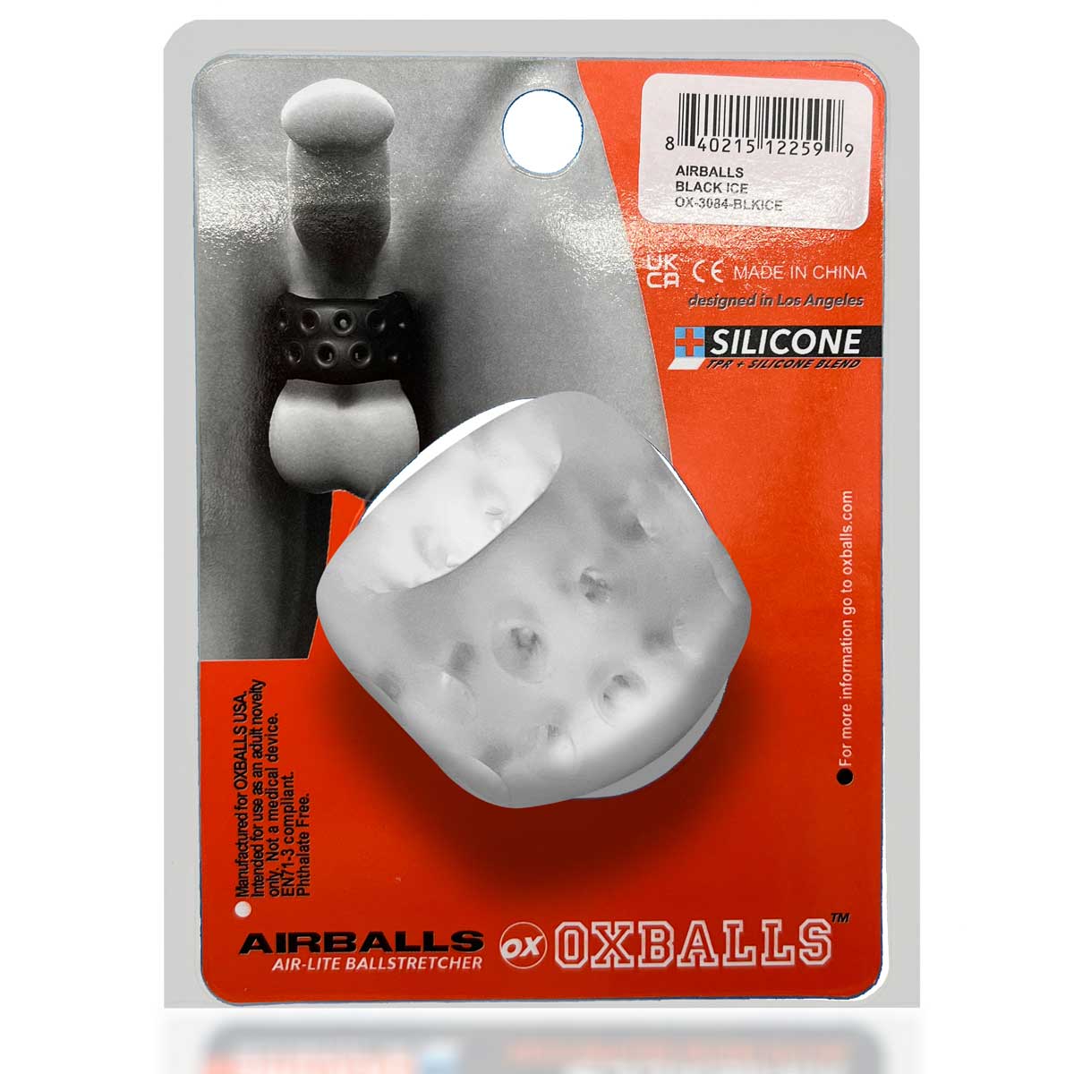 Airballs Air-Lite Vented Ball Stretcher - Clear Ice