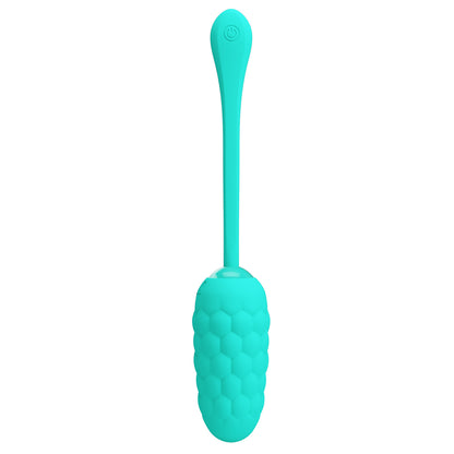 \"Marina Rechargeable Vibrating Egg - Turquoise BI-014708-4\"