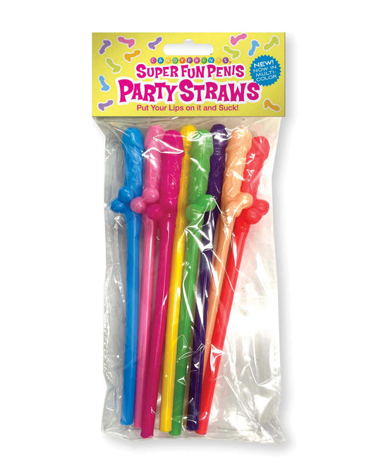 \"Super Fun Penis Straws - Multicolor LG-CP1111\"