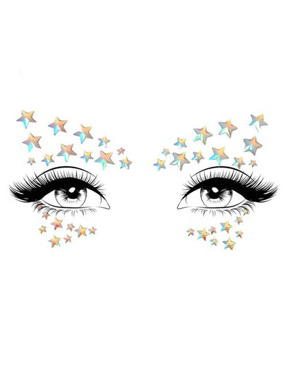 \"Celeste Glow in the Dark Face Jewels Sticker LA-EYE045\"