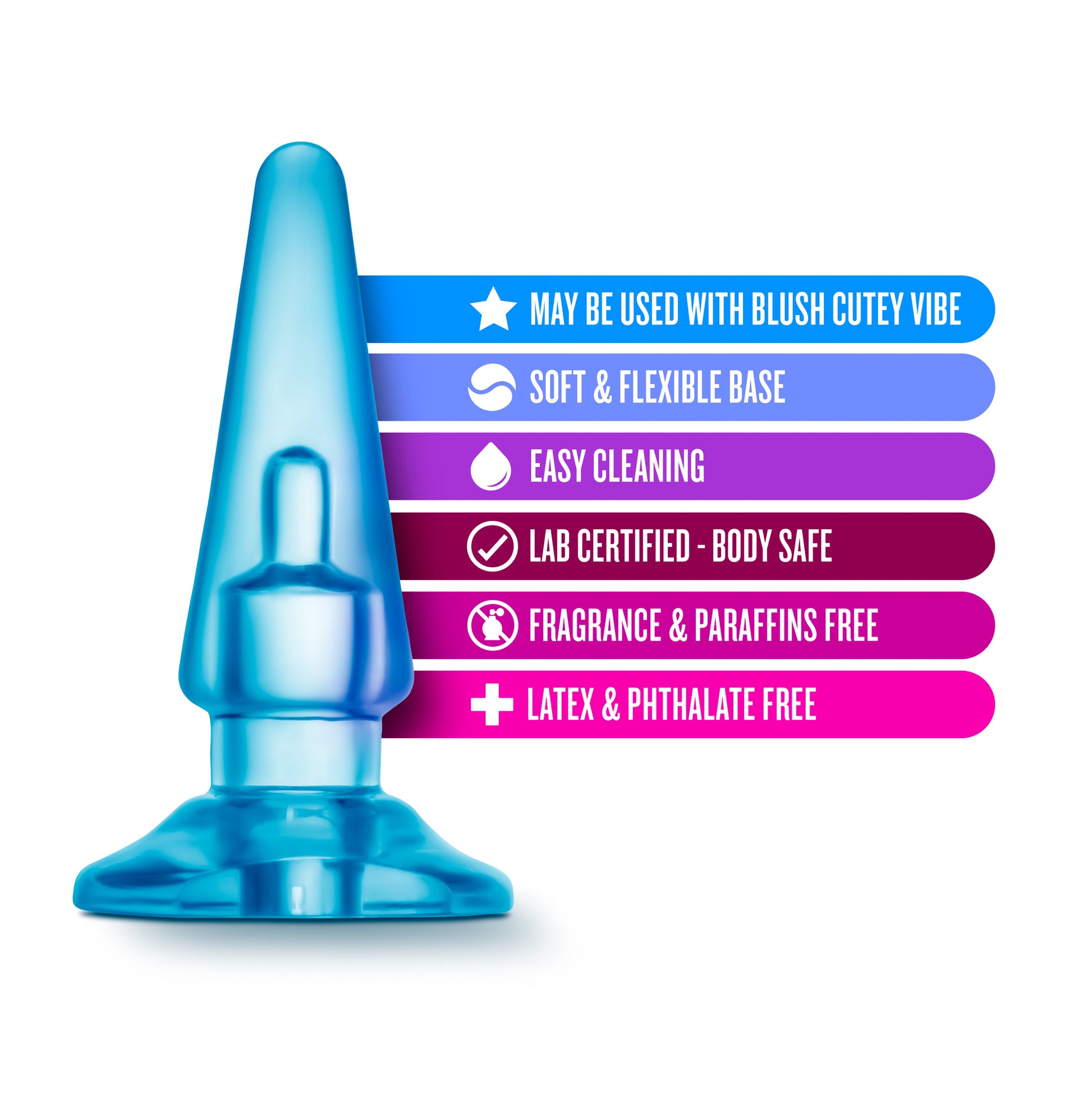 B Yours - Basic Anal Plug - Blue