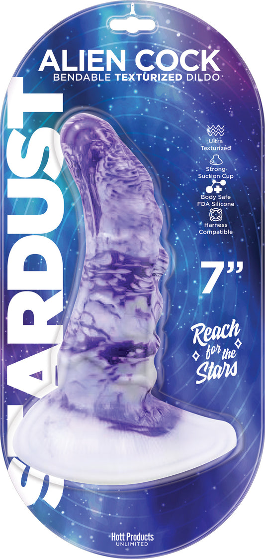 \"Stardust - Alien Cock - Bendable Texturized Dildo Texturized Dildo - 7 Inch HTP3478\"