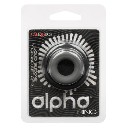 Alpha Liquid Silicone Prolong Set of 2 - Black/gray