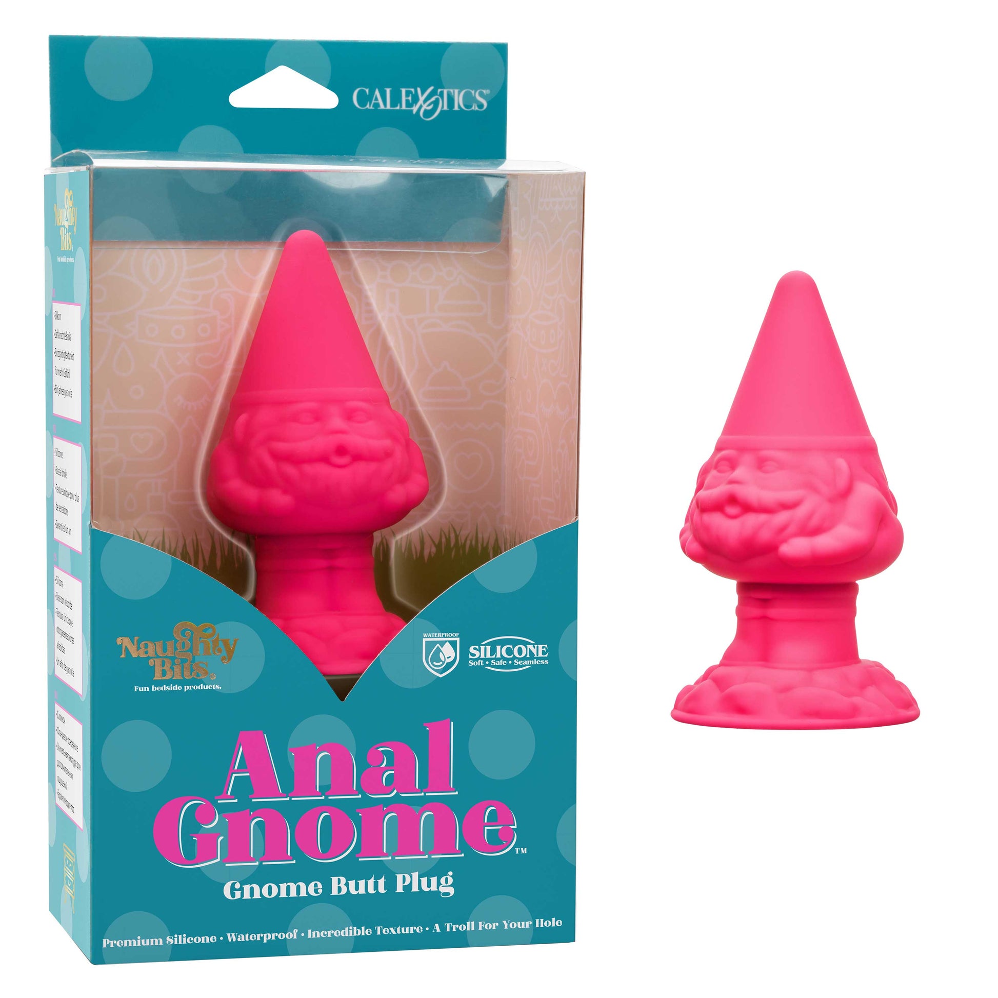 Naughty Bits Anal Gnome Gnome Butt Plug - Pink