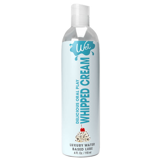 \"Wet Delicious Oral Play - Whipped Cream - Waterbased Flavored Lubricant 4 Oz WT21569\"