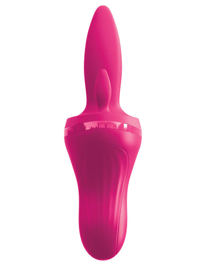 Threesome Holey Trinity Triple Tongue Vibrator - Pink