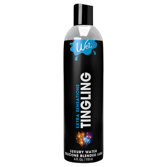 \"Wet Extra Sensations Tingling Water/silicone Blend Based Lubricant 4 Oz WT20794\"