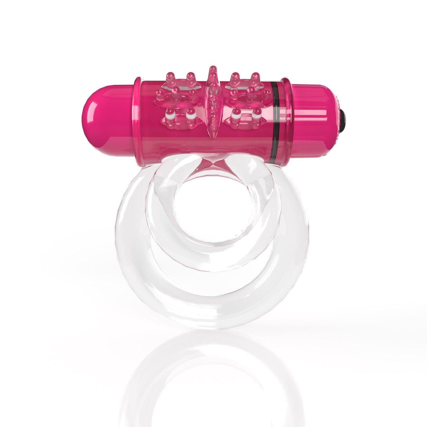 \"Screaming O 4b - Double O Super Powered Vibrating Double Ring - Strawberry SO-4BD6-ST\"