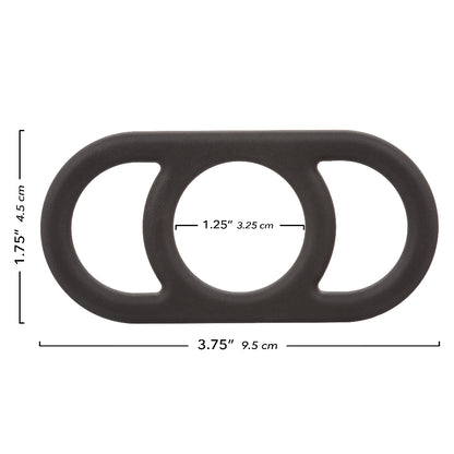 Alpha Liquid Silicone Commander Ring - Black