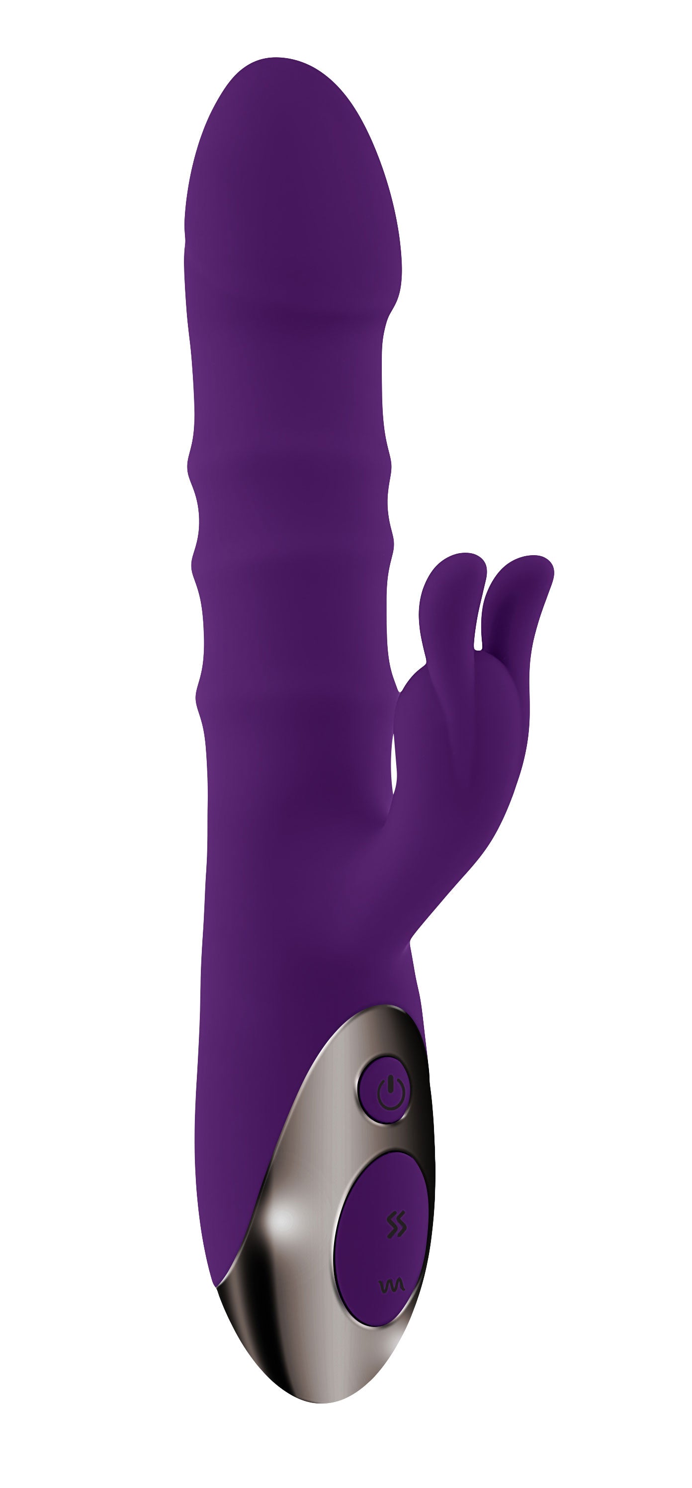 \"Playboy Pleasure - Hop to It - Rabbit Vibrator - Dark Purple PB-RS-2345-2\"