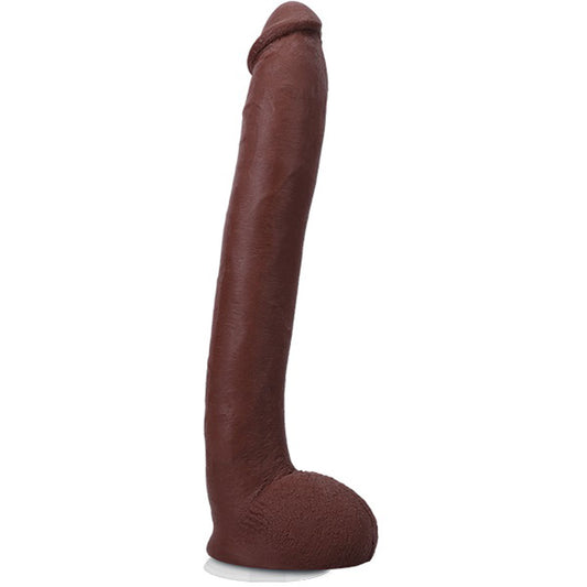 \"Signature Cocks Hollywood Cash 11 Cock With Removable Vac-U-Lock Suction Cup - Chocolate DJ8160-39-BX\"