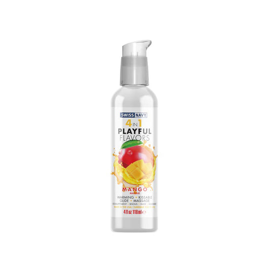 \"Swiss Navy 4-in-1 Playful Flavors - Mango 4 Oz MD-SN4N1FMG4\"