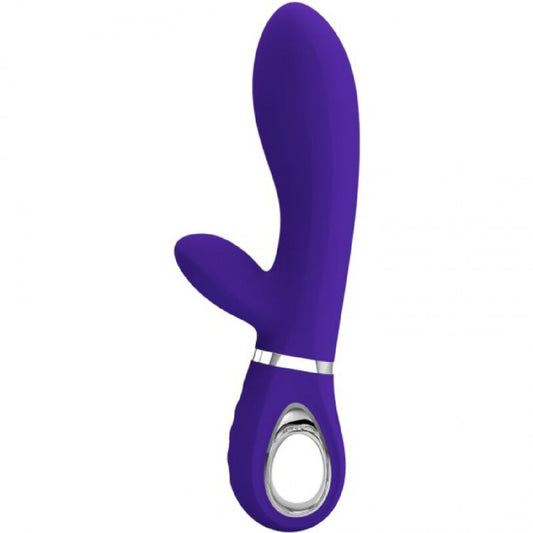 \"Thomas Super Soft Silicone Rabbit Vibrator - Purple BI-014621-3\"