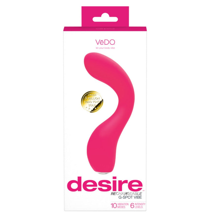 Desire Rechargeable G-Spot Vibe - Pink