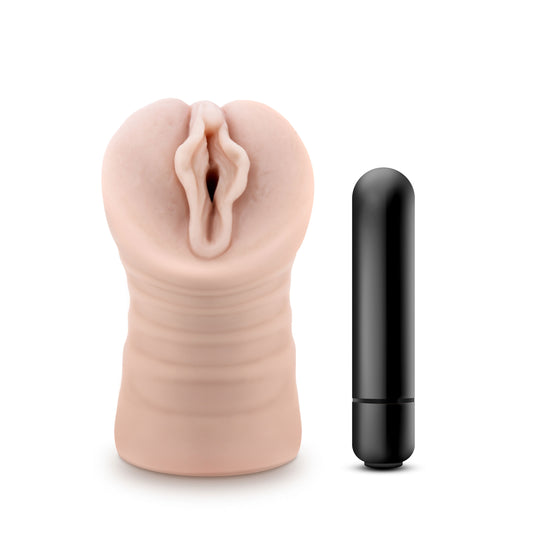 \"Enlust - Destini - Vibrating Stroker - Beige BL-73403\"