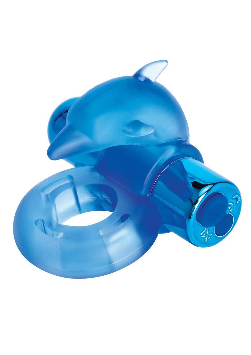 \"Bodywand Rechargeable Dancing Dolphin Ring - Blue X-BW1507\"