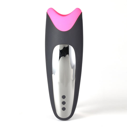 \"Piper USB Rechargeable Multi Function Masturbator With Suction - Black/pink MTLM18-F01\"