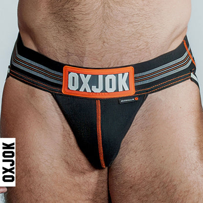 \"Slingjock Upthrust Slider-Strap Jock Black Iron - Small OX-JOK-1000-BLK-S\"