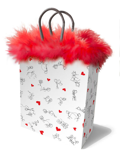 \"Stick Figures Gift Bag - Red LG-LGP039\"