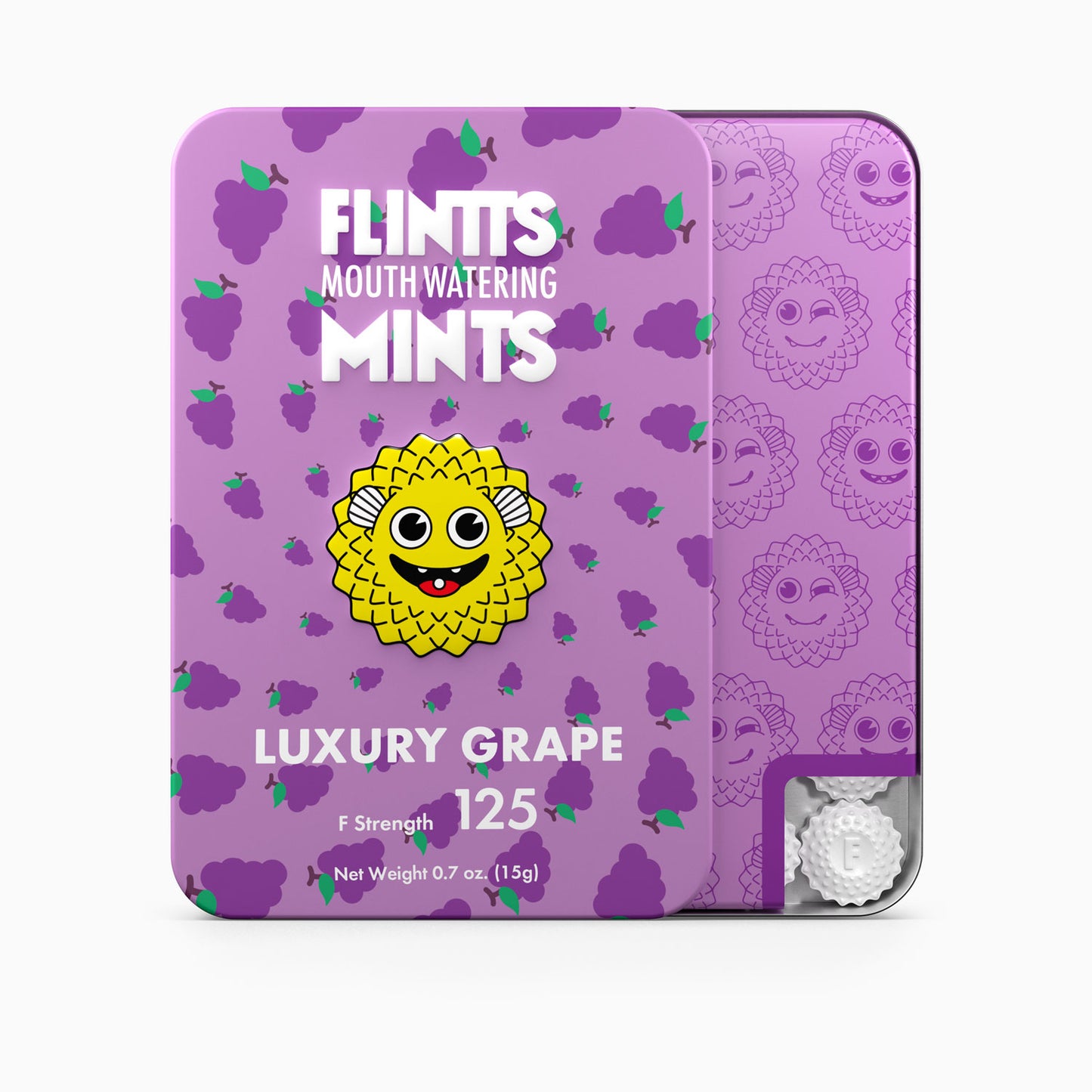 \"Flintts Mouth Watering Mints Luxury Grape - F-Strength 125 FM-LUXGRAPE\"