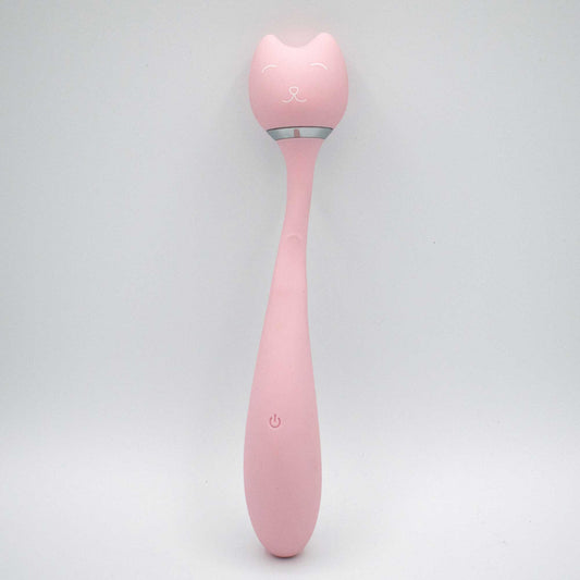 \"Purrs Like a Kitten Wand Vibrator - Pink LAK-9028\"