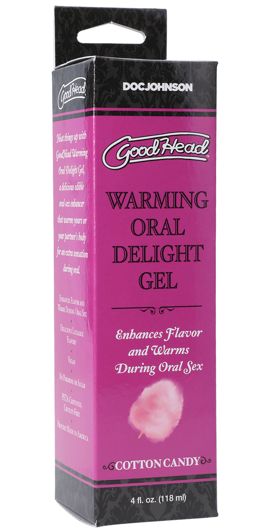 \"Goodhead - Warming Oral Delight Gel - Cotton Candy - 4 Fl. Oz. DJ1361-15-BX\"