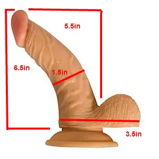6.5" All American Whopper - Your Adult Toy Store