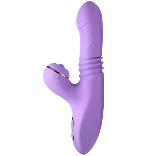 \"Pro-Thrust Max 14x Thrusting and Pulsing Silicone Rabbit - Purple INM-AH361PUR\"