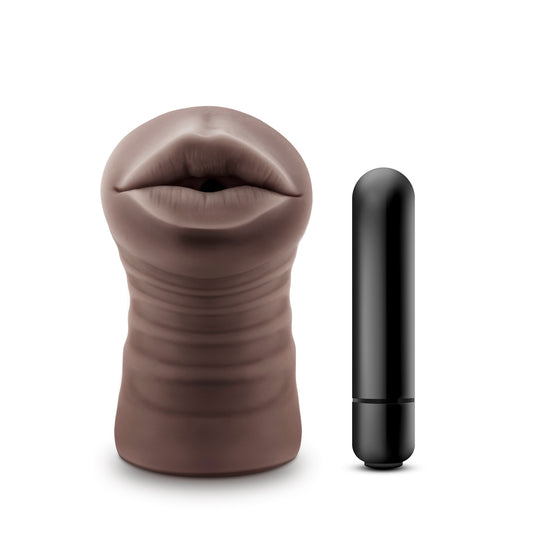 \"Enlust - Krystal - Vibrating Stroker - Brown BL-73546\"