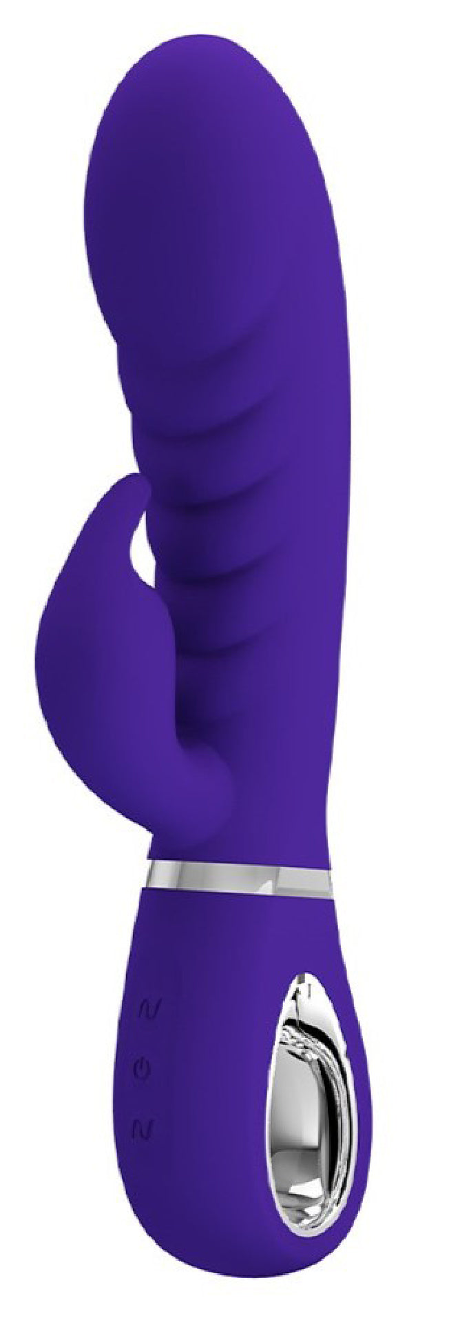 \"Prescott Super Soft Rabbit Silicone Vibrator - Purple BI-014635-3\"