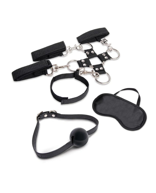 \"7 Pc Hogtie and Ball Gag Kit - Black EL-LF1811\"