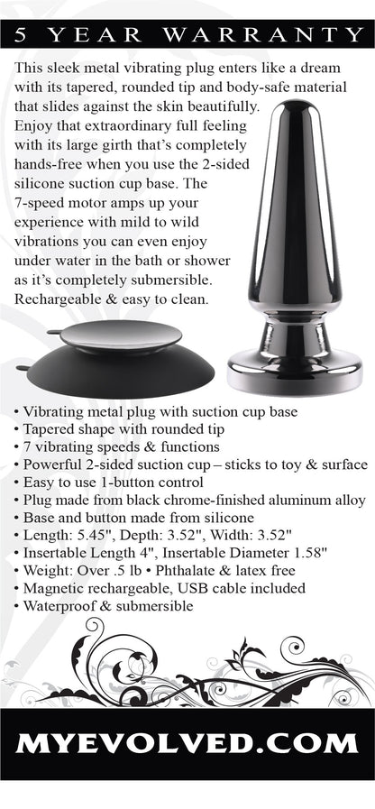 Advanced Metal Plug - Black Chrome