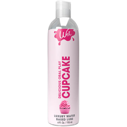 Wet Delicious Oral Play - Cupcake - Waterbased Flavored Lube 4  Oz