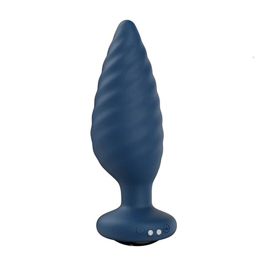 \"Noah - App Controlled Rotating Butt Plug - Blue H-AP-39-945BLU\"